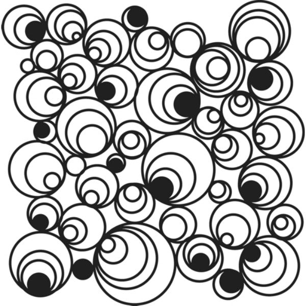 Powder or Airbrush Stencil- Mod Spirals