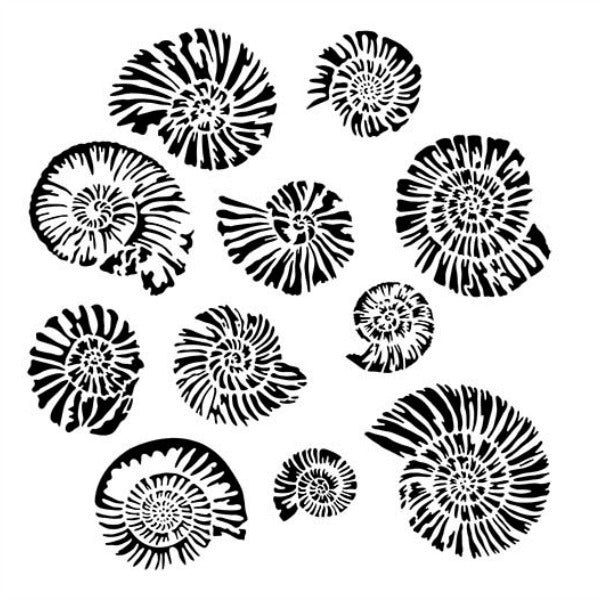 Powder or Airbrush Stencil- Nautilus