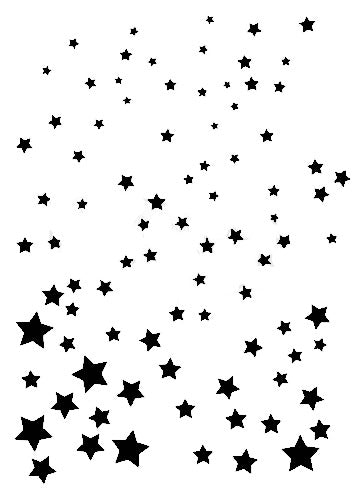 Powder or Airbrush Stencil - Twinkle 5.25 x 7.25 Only