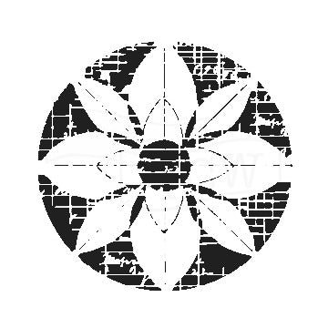 Powder or Airbrush Stencil - Flower Grid